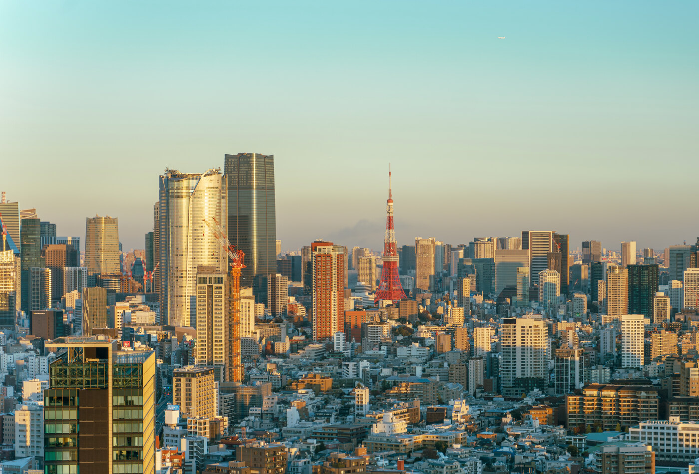 Tokyo skyline и Tokyo Tower